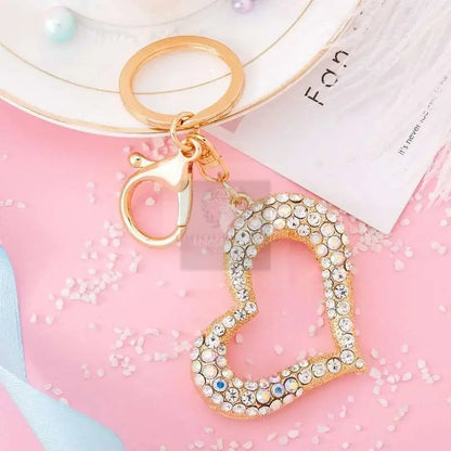 Crystal Heart Bag Charm - Uniquely You Online