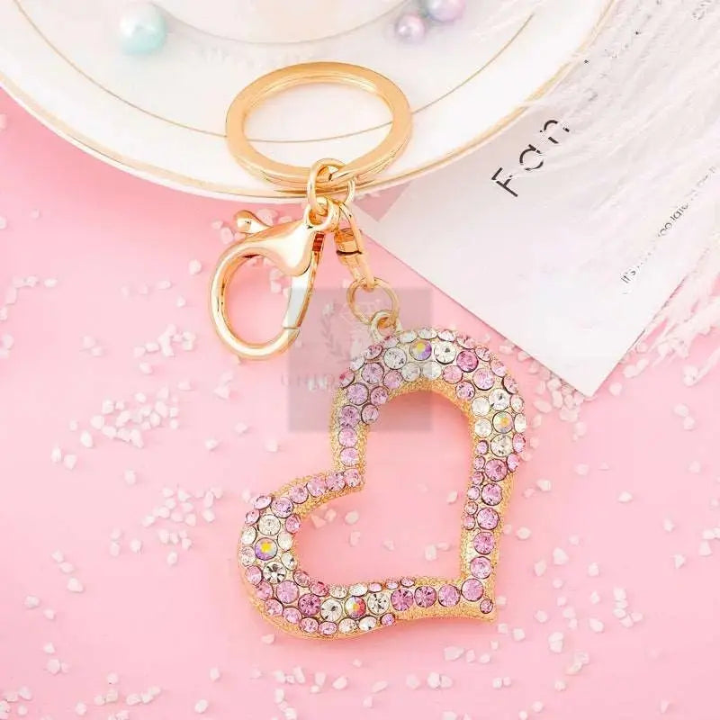 Crystal Heart Bag Charm - Uniquely You Online