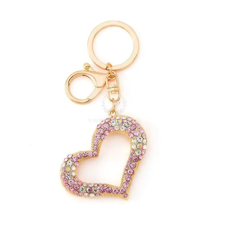 Crystal Heart Bag Charm - Uniquely You Online