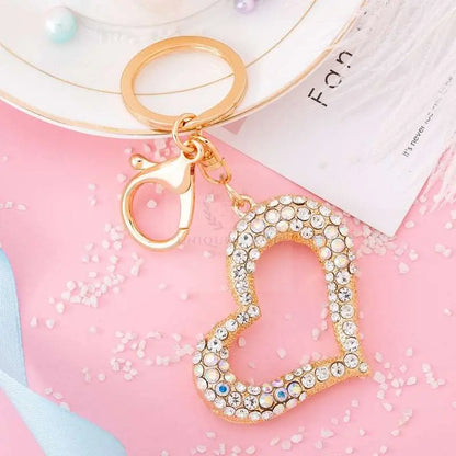 Crystal Heart Bag Charm - Uniquely You Online