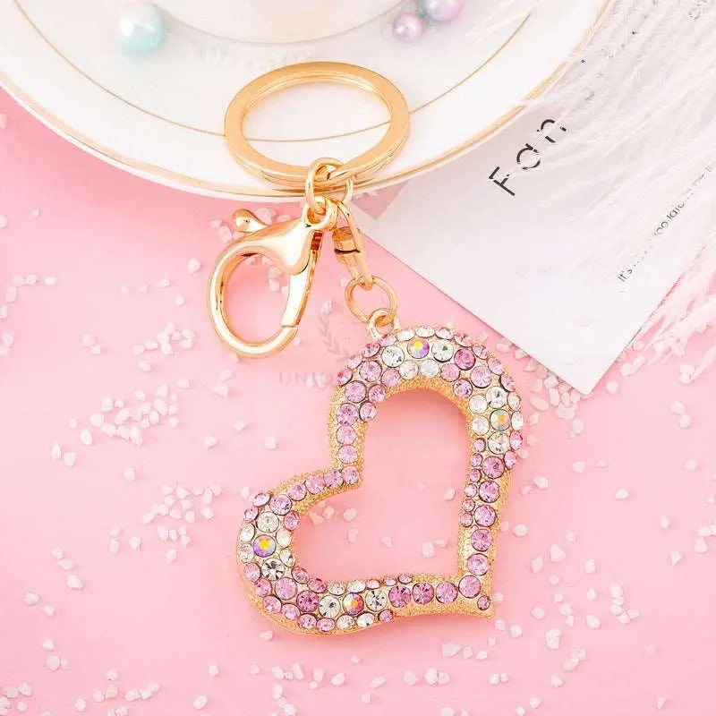 Crystal Heart Bag Charm - Uniquely You Online