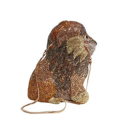 Crystal Lion Stand Novelty Clutch - Uniquely You Online