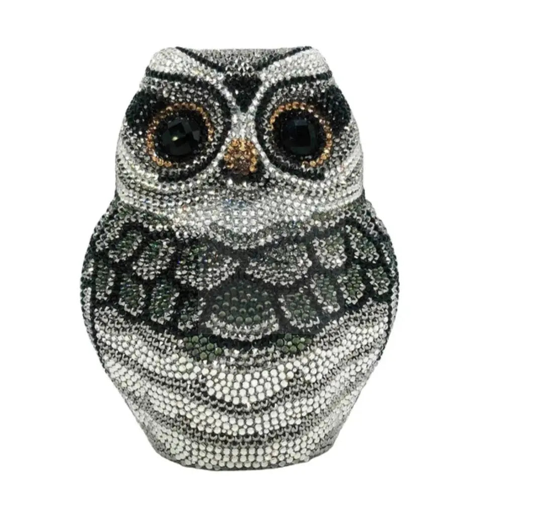 Crystal Owl Perched Novelty Bag  Uniquely You Online