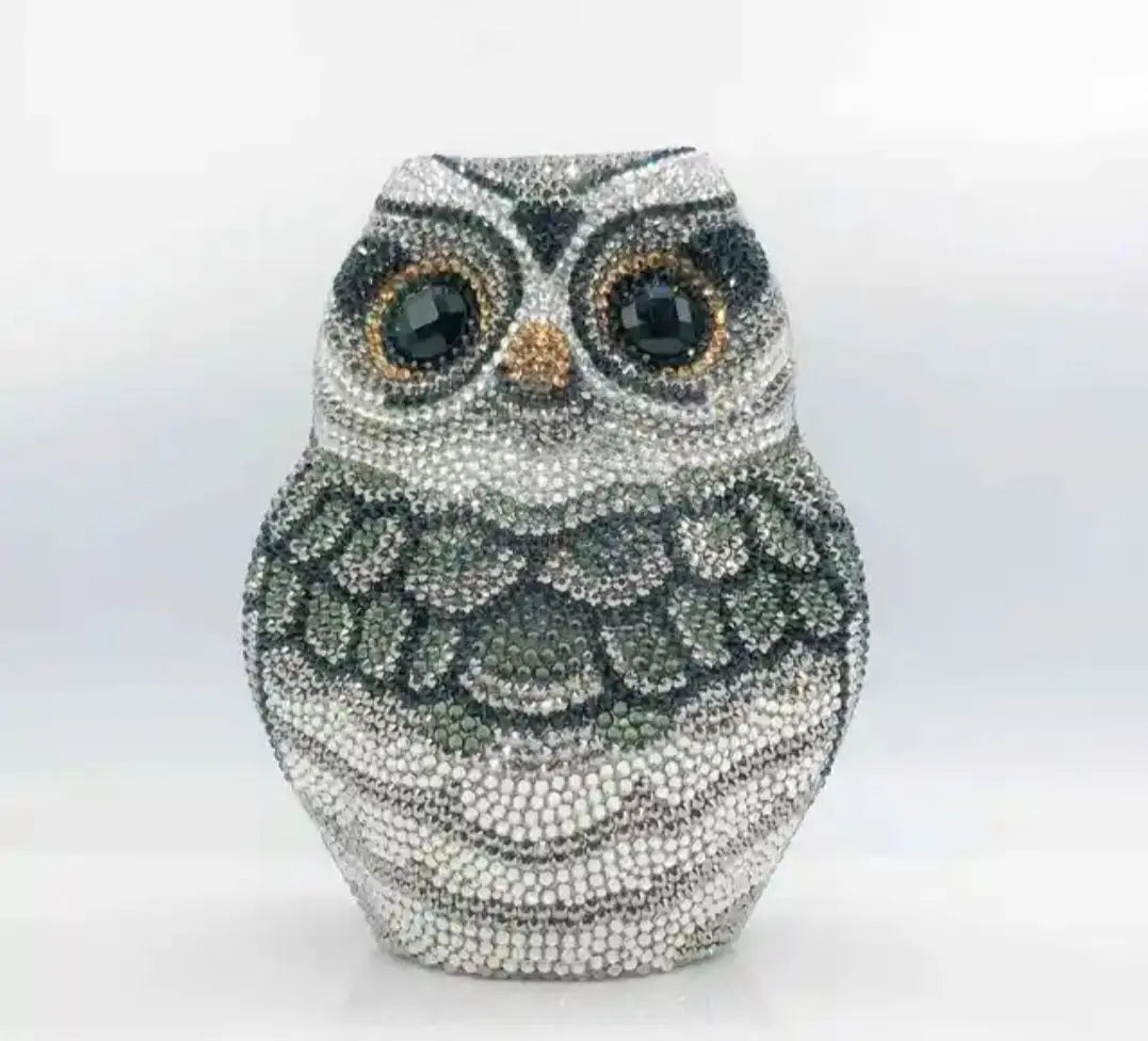 Crystal Owl Perched Novelty Bag  Uniquely You Online