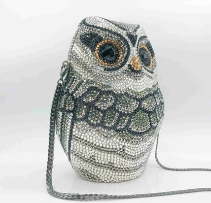 Crystal Owl Perched Novelty Bag  Uniquely You Online