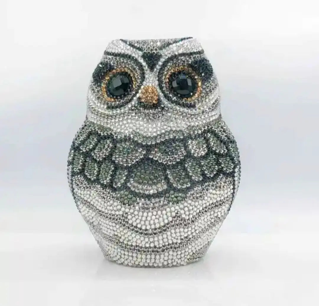 Crystal Owl Perched Novelty Bag  Uniquely You Online