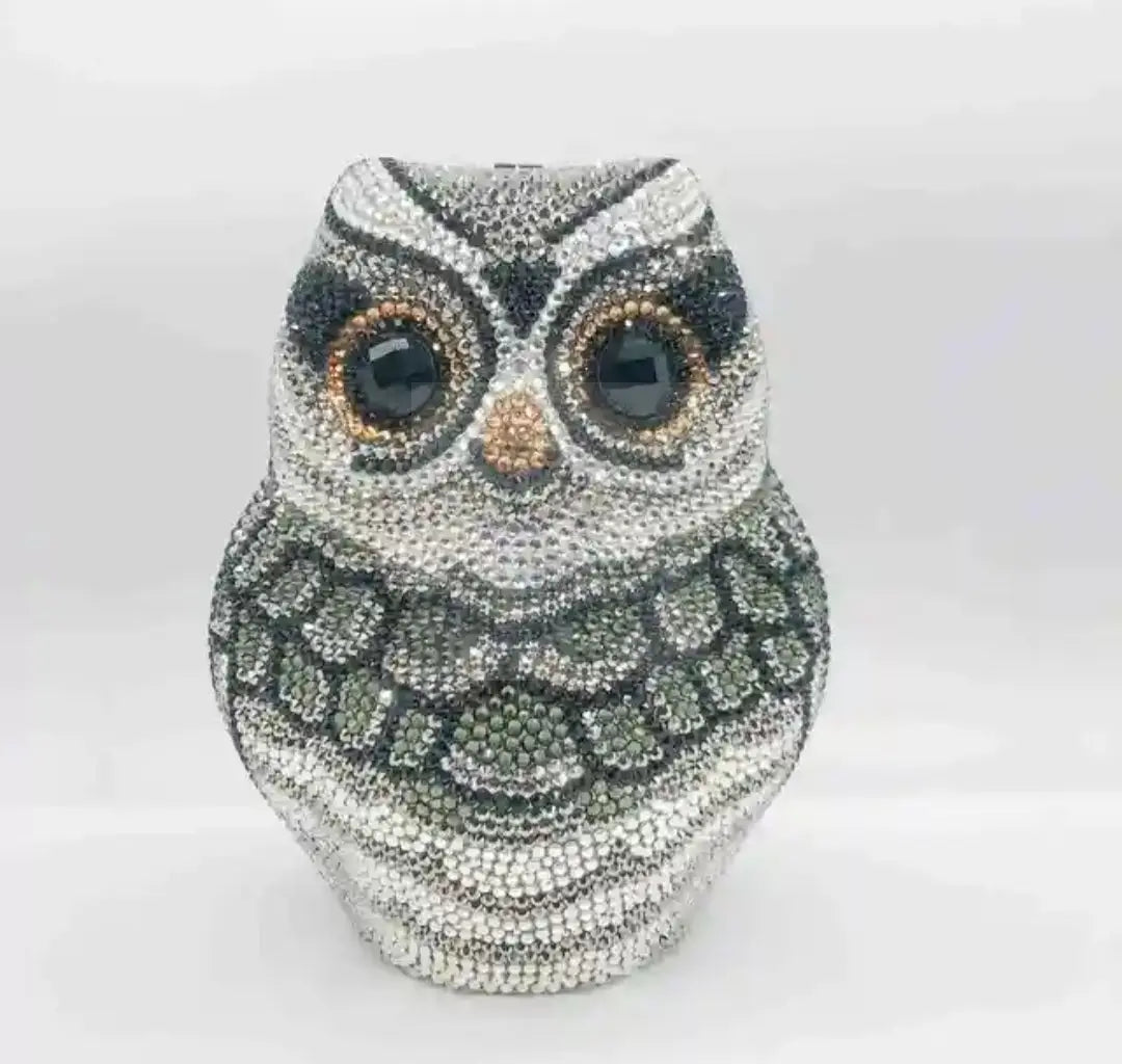 Crystal Owl Perched Novelty Bag  Uniquely You Online