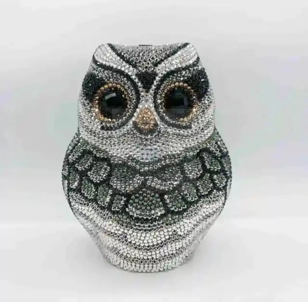 Crystal Owl Perched Novelty Bag  Uniquely You Online