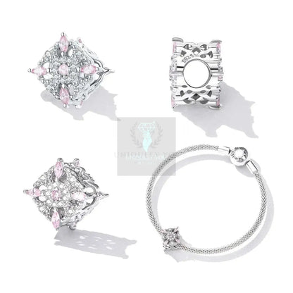 Crystal Pattern Cube Charms - Uniquely You Online