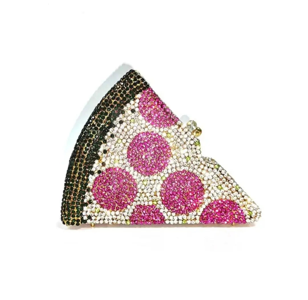 Crystal Pizza Slice Novelty Bag  Uniquely You Online