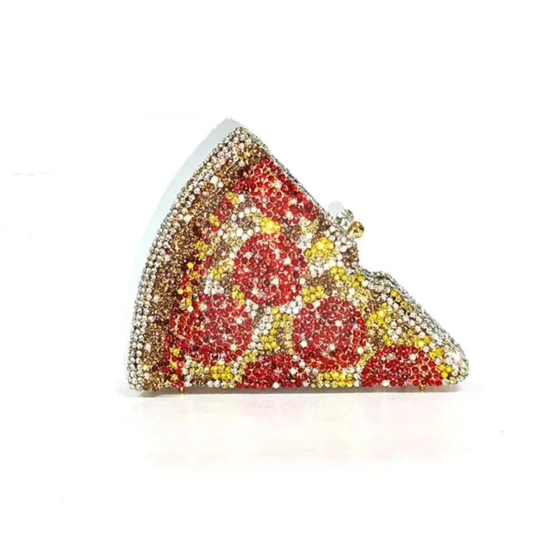 Crystal Pizza Slice Novelty Bag  Uniquely You Online