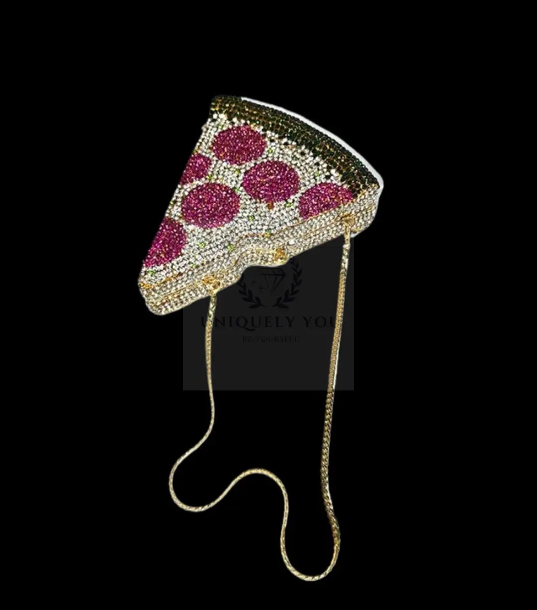 Crystal Pizza Slice Novelty Bag  Uniquely You Online