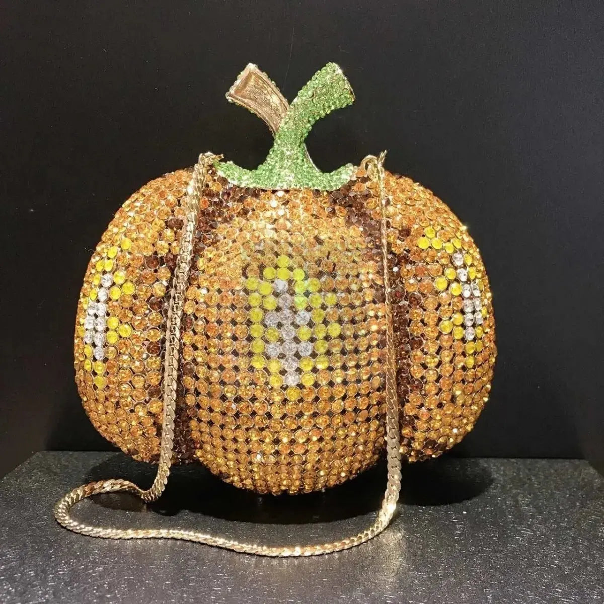 Crystal Pumpkin Clutch - Uniquely You Online