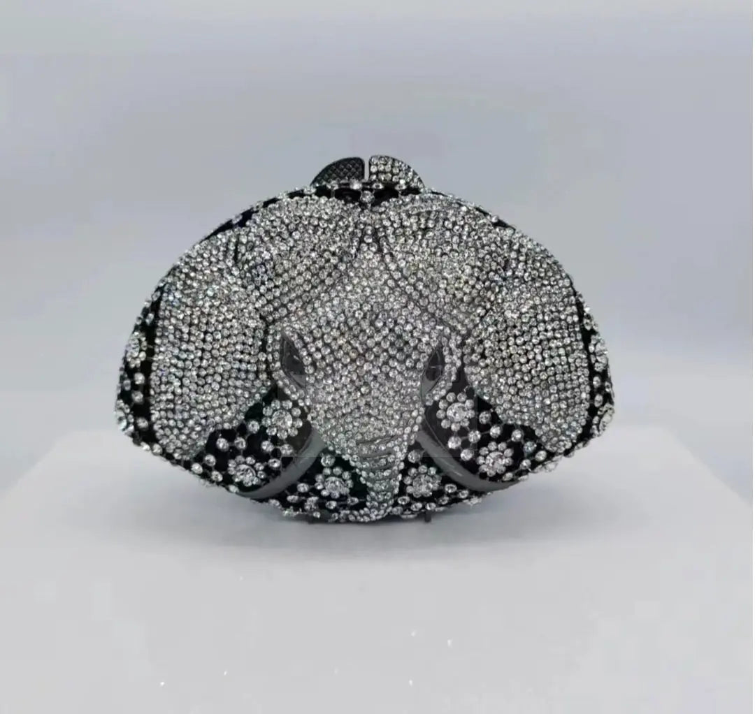 Crystal Regal Elephant Novelty Clutch  Uniquely You Online