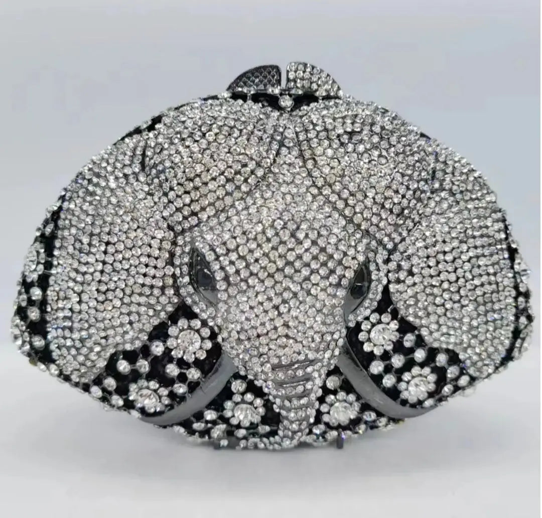 Crystal Regal Elephant Novelty Clutch  Uniquely You Online