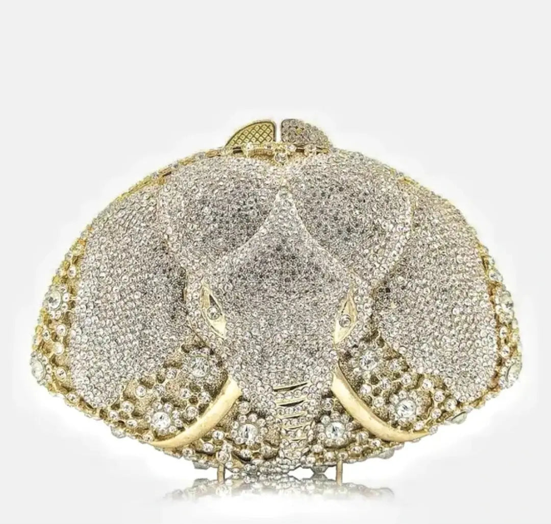 Crystal Regal Elephant Novelty Clutch  Uniquely You Online