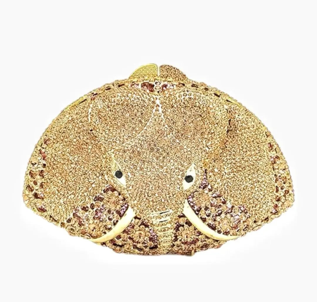 Crystal Regal Elephant Novelty Clutch  Uniquely You Online