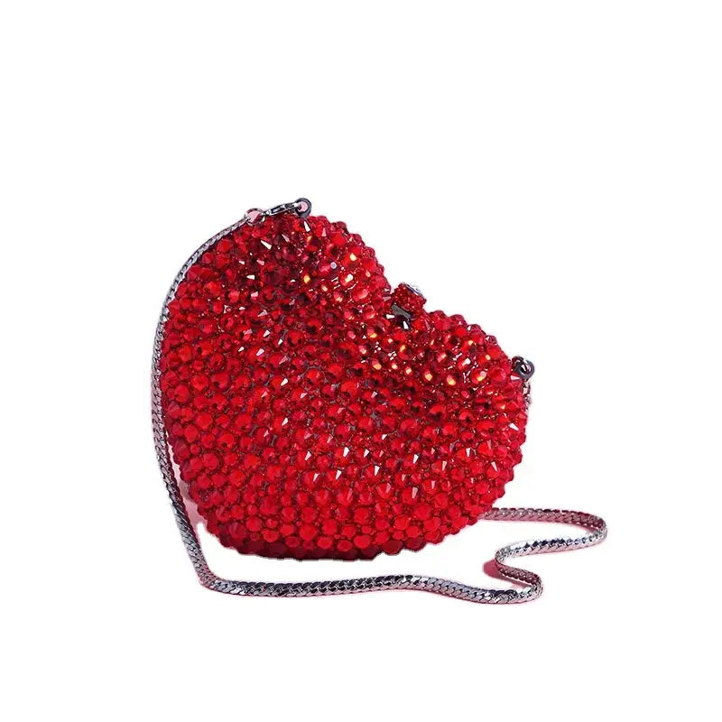 Crystal Spiked Heart Novelty Bag - Uniquely You Online