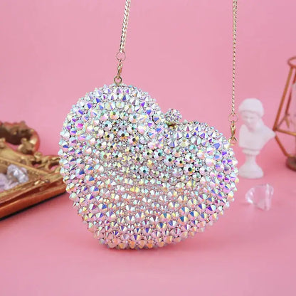 Crystal Spiked Heart Novelty Bag - Uniquely You Online