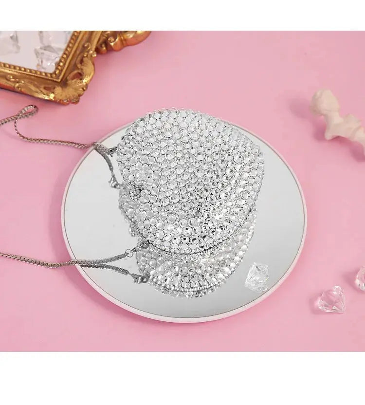 Crystal Spiked Heart Novelty Bag - Uniquely You Online