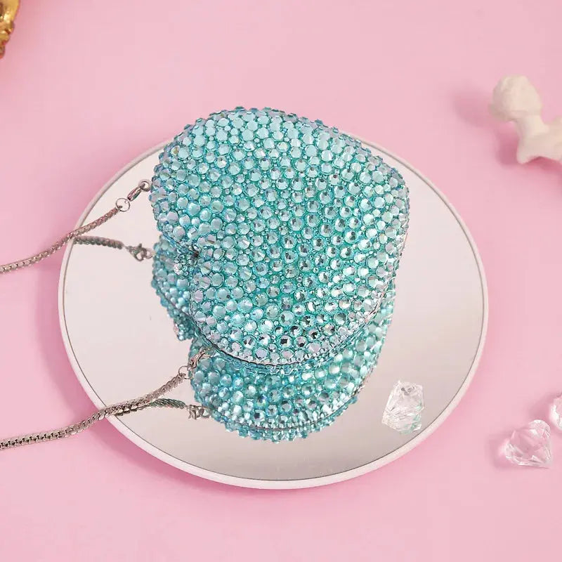 Crystal Spiked Heart Novelty Bag - Uniquely You Online