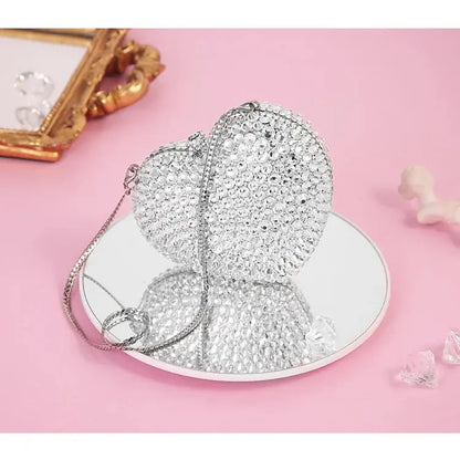 Crystal Spiked Heart Novelty Bag - Uniquely You Online