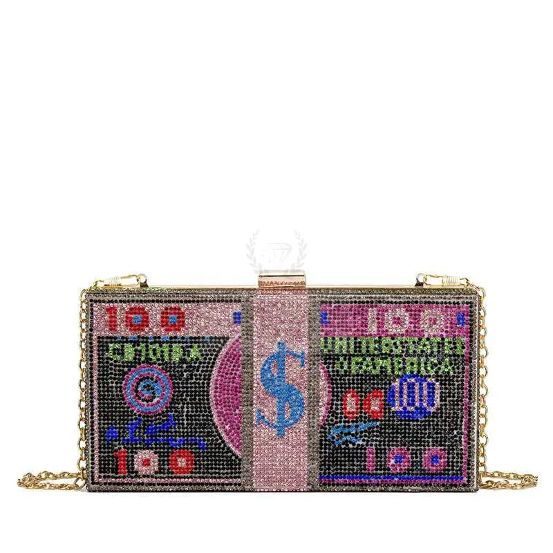 Crystal Square Money Bag - Uniquely You Online