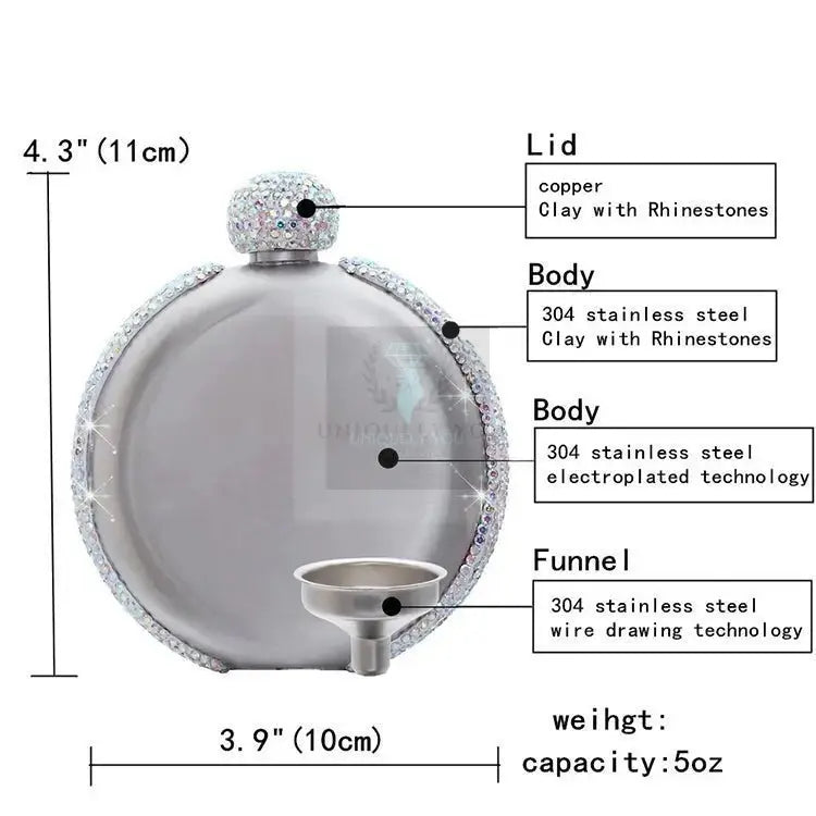 Crystal flask - Uniquely You Online
