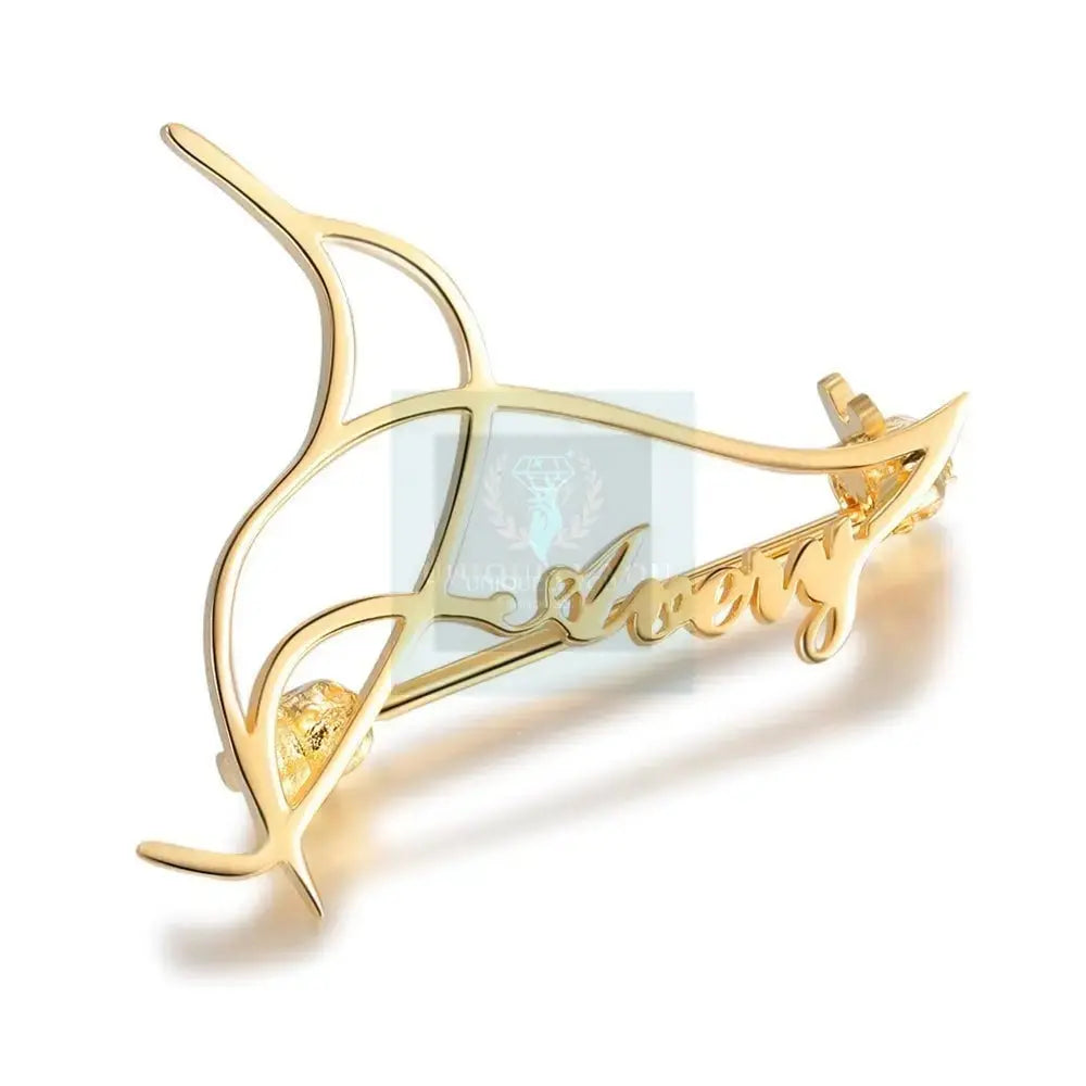 Custom Hummingbird Name Brooch - Uniquely You Online