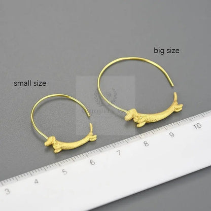 Dachshund Round Earrings - Uniquely You Online