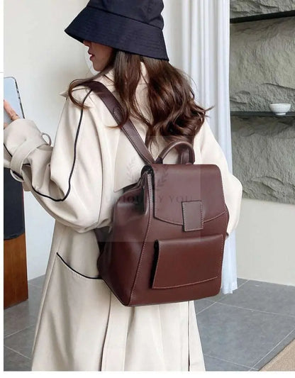 Duo Leather Backpack - Uniquely You Online