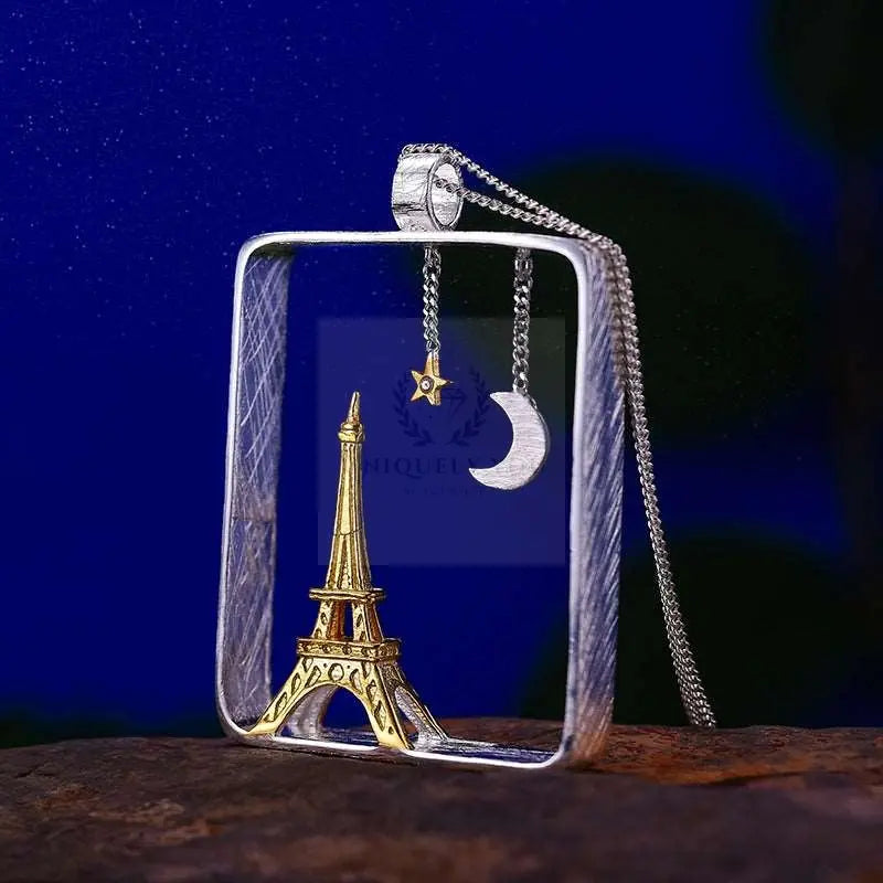 Eiffel Tower Frame Pendant - Uniquely You Online