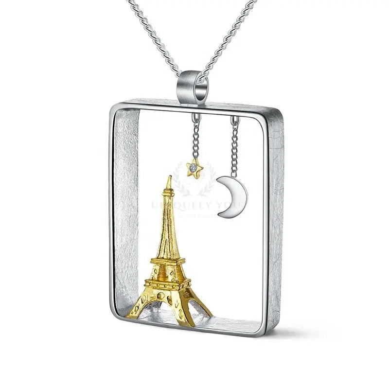 Eiffel Tower Frame Pendant - Uniquely You Online