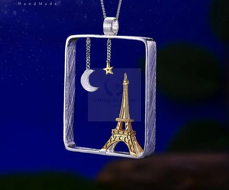 Eiffel Tower Frame Pendant - Uniquely You Online