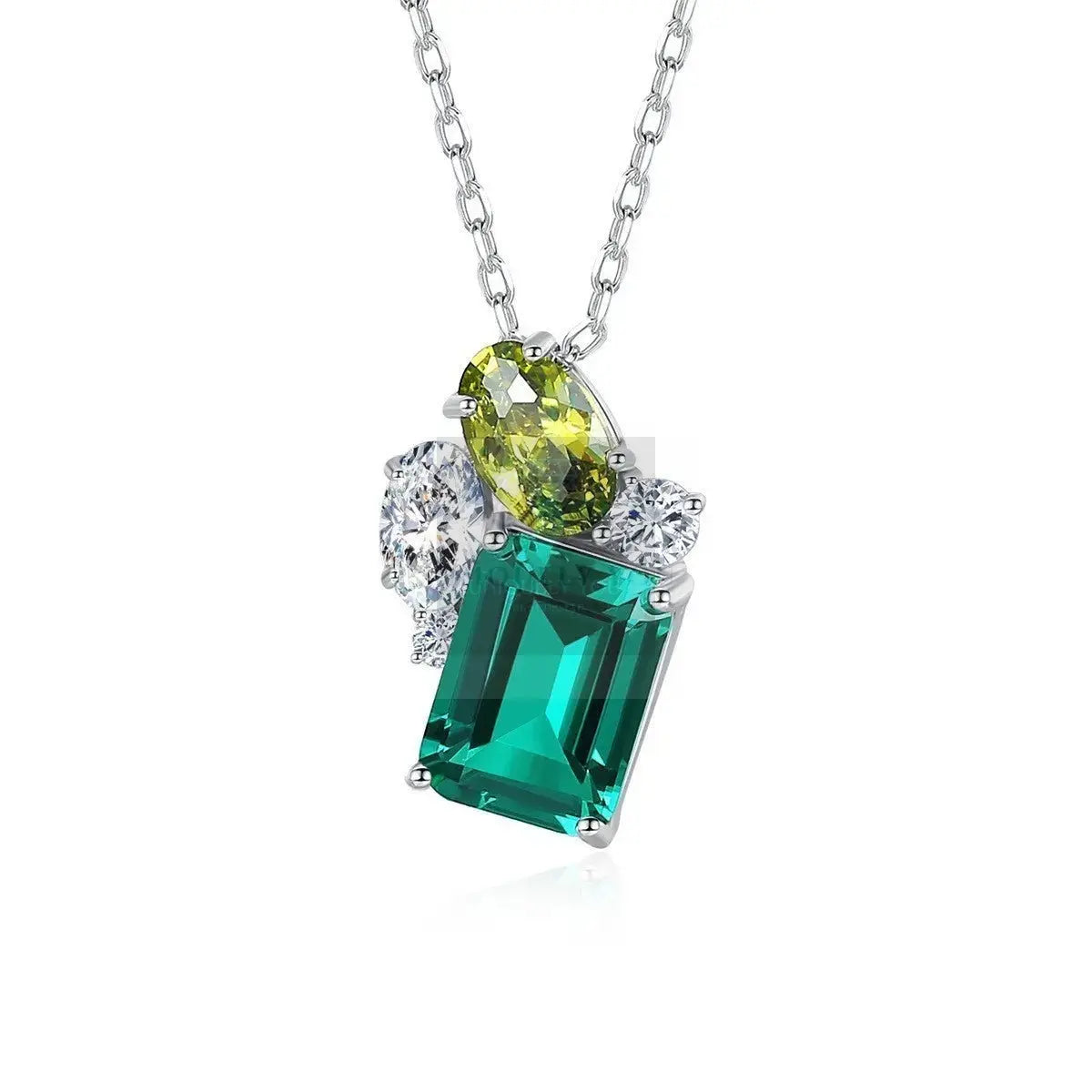 Emerald Gem Stone Necklace - Uniquely You Online