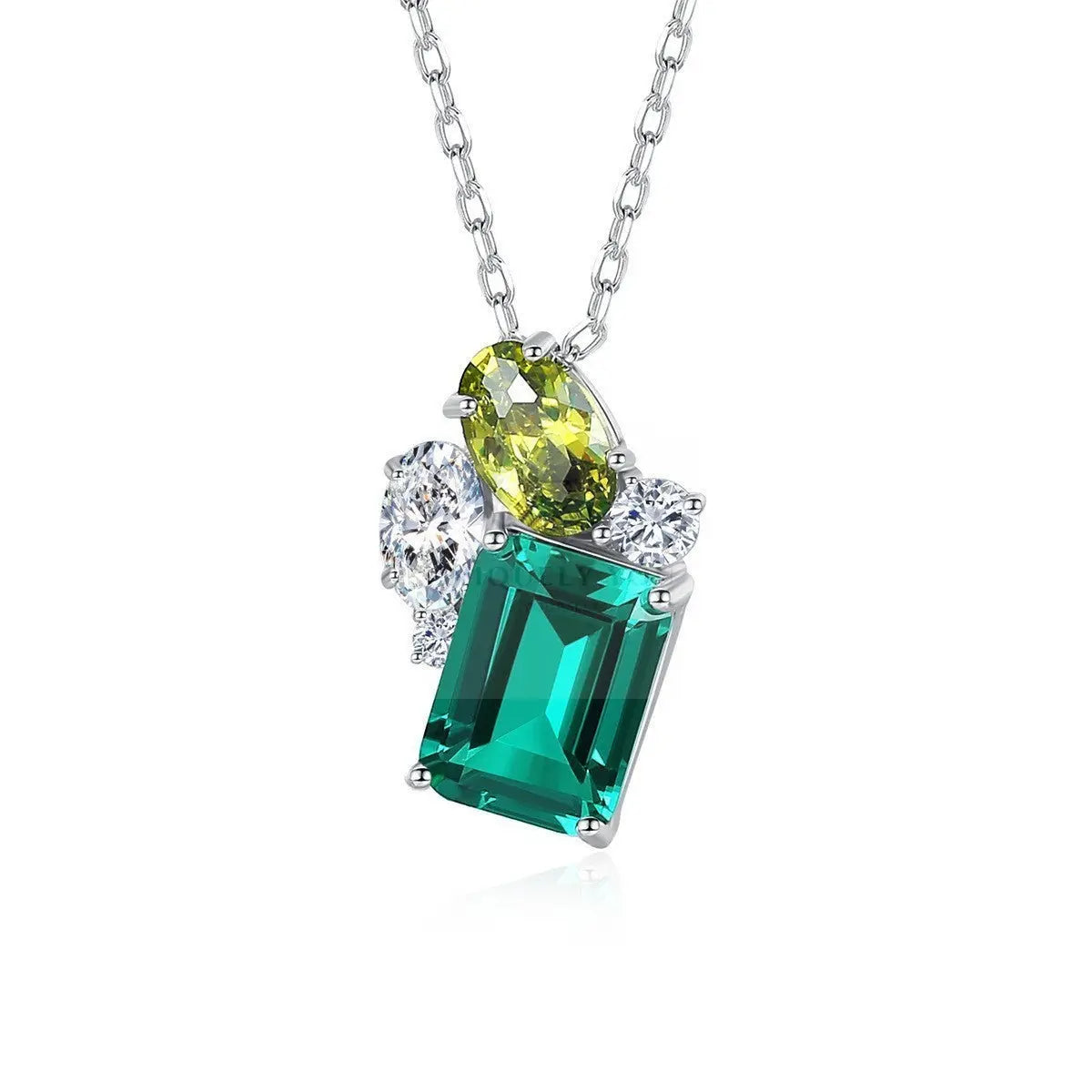 Emerald Gem Stone Necklace - Uniquely You Online