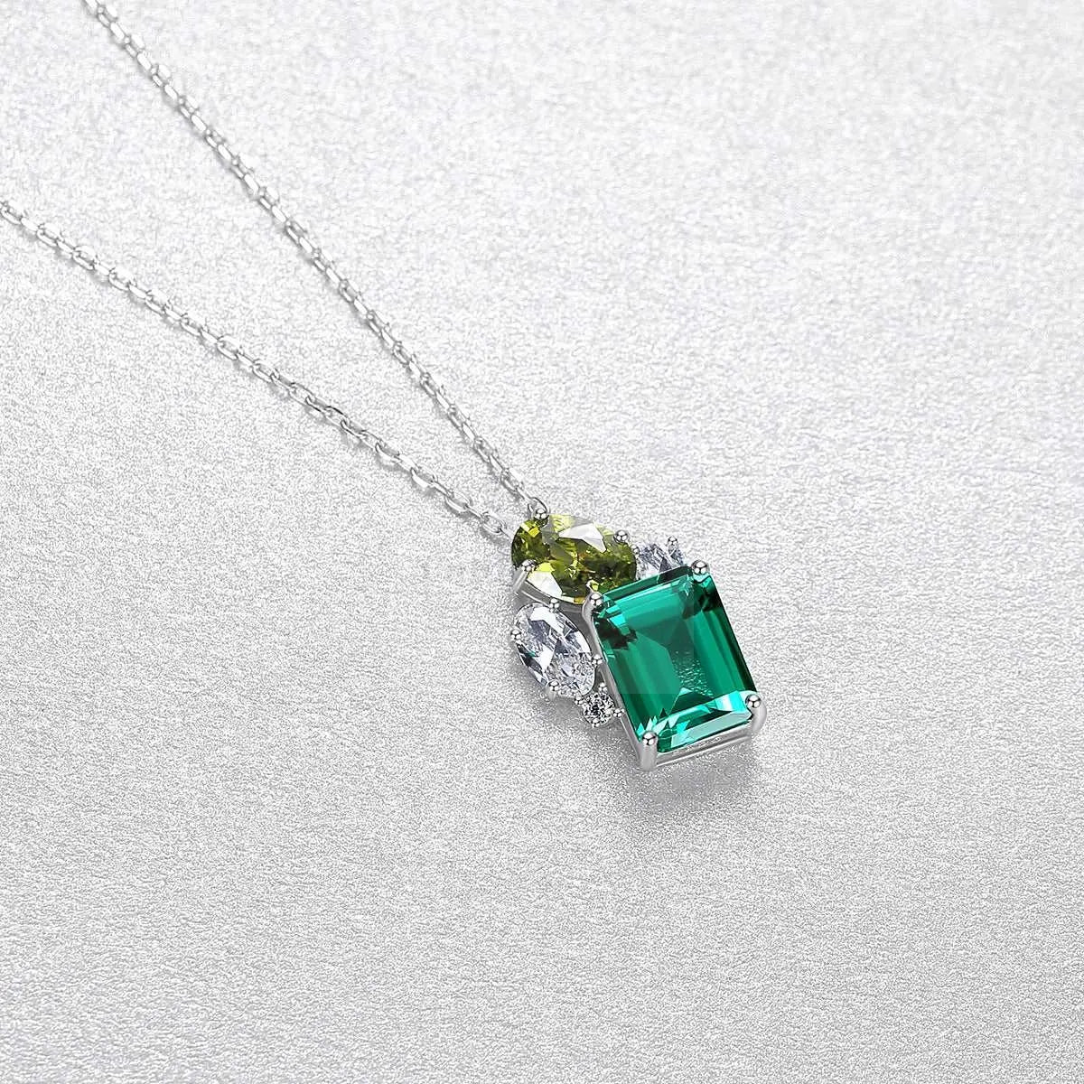 Emerald Gem Stone Necklace - Uniquely You Online