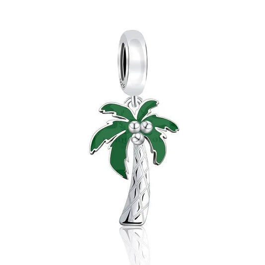 Enamel Coconut Tree Charm - Uniquely You Online