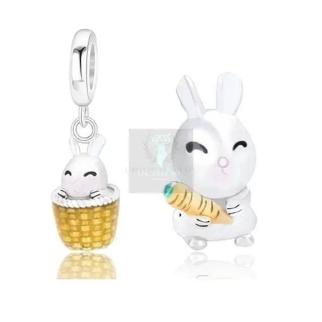 Enamel Rabbit Charm - Uniquely You Online