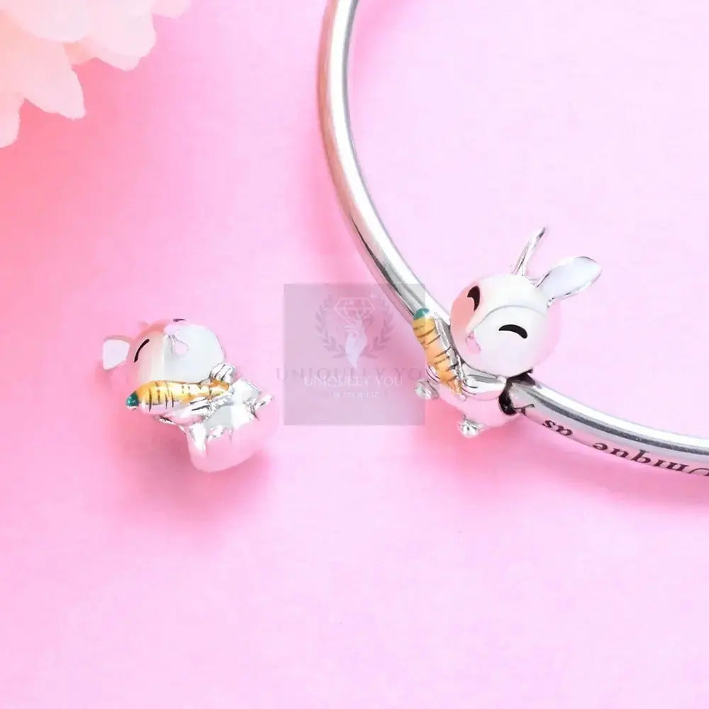 Enamel Rabbit Charm - Uniquely You Online