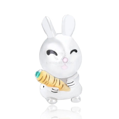 Enamel Rabbit Charm