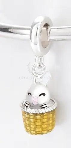 Enamel Rabbit Charm