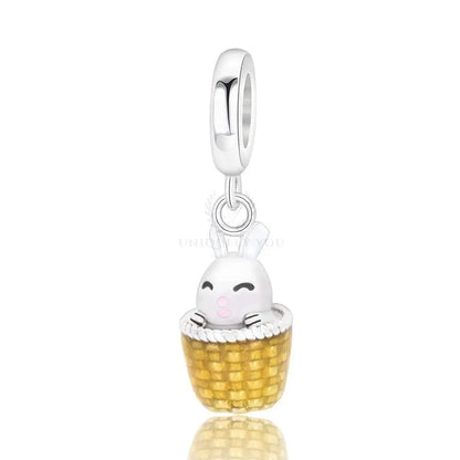 Enamel Rabbit Charm