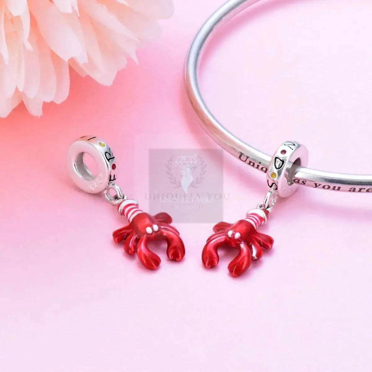 Enameled Red Lobster Charm - Uniquely You Online