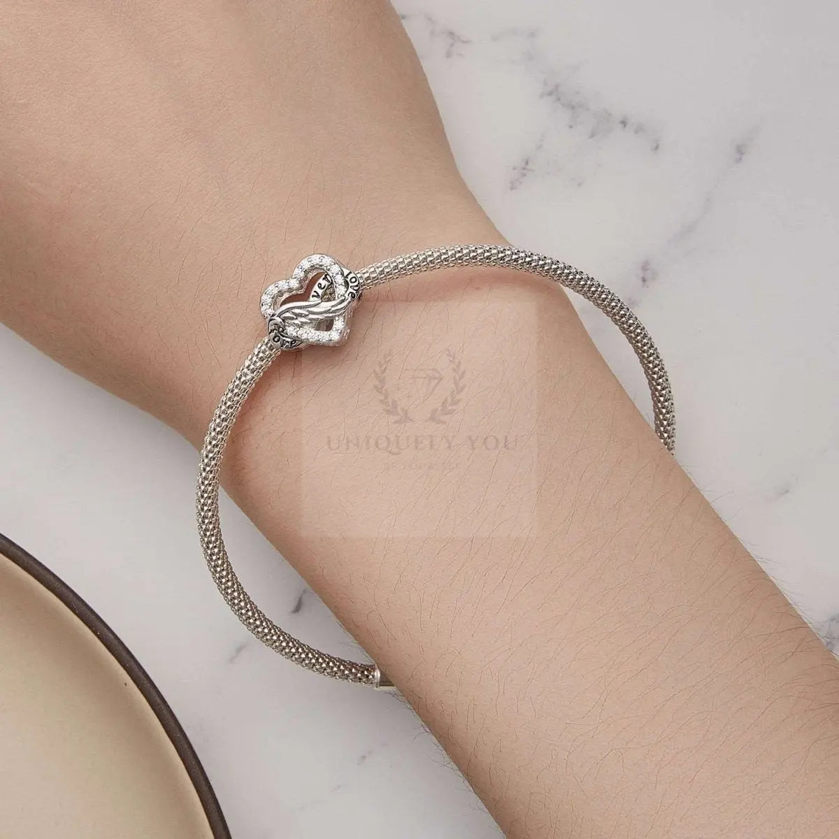 Eternal Heart Infinity Wings Charm