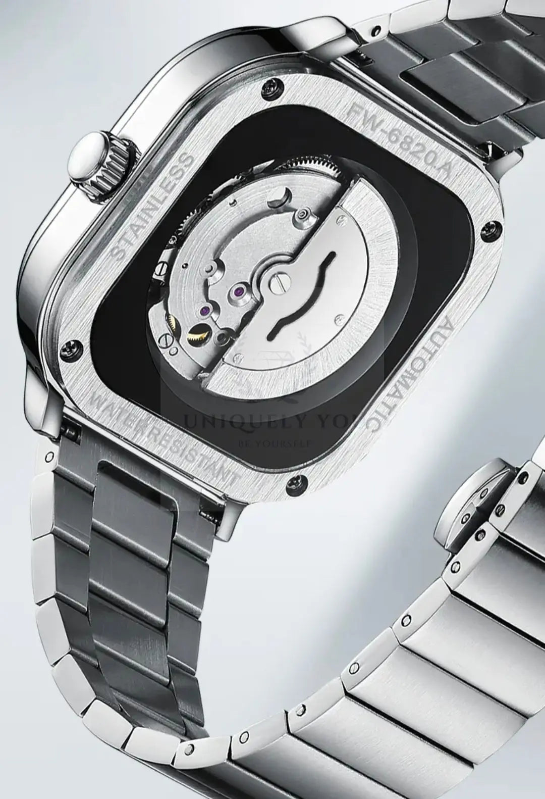 Fairwhale 6820 Square Stainless Steel Watch  Uniquely You Online