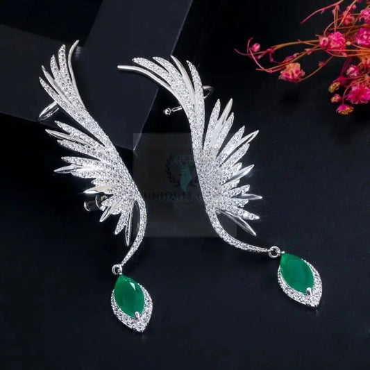 Feather Wing Climber Earrings - Uniquely You Online