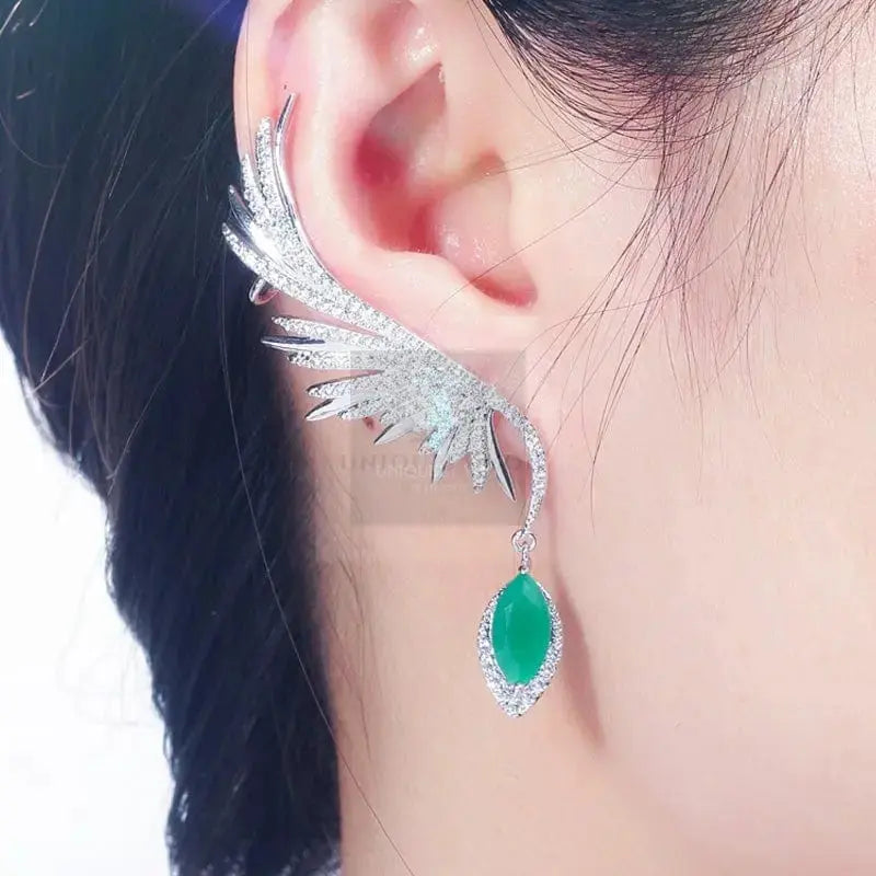 Feather Wing Climber Earrings - Uniquely You Online