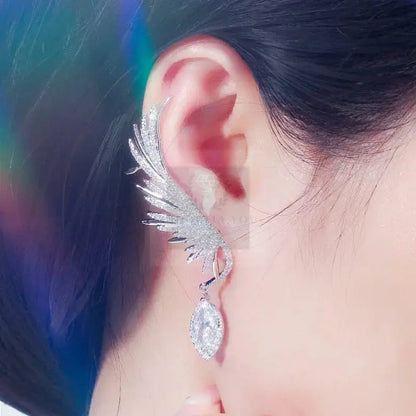 Feather Wing Climber Earrings - Uniquely You Online