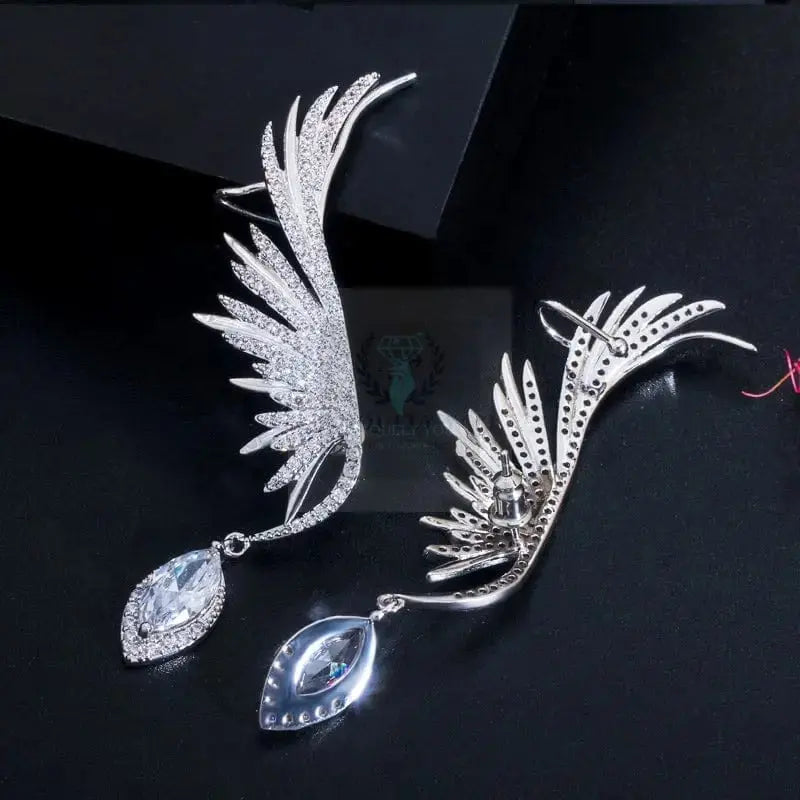 Feather Wing Climber Earrings - Uniquely You Online